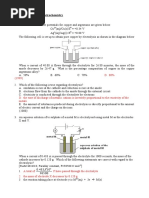 Past Year Question: Electrochemistry