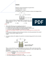 Past Year Question: Electrochemistry