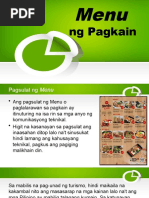 9 Menu NG Pagkain | PDF