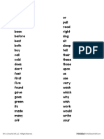 Dolch Second Grade Word List