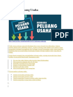 Analisis Peluang Usaha