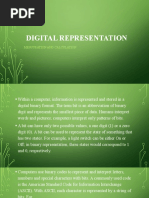 Digital Representation: Mensuration and Calculation