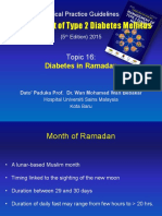 Diabetes Guidelines for Ramadan Fasting