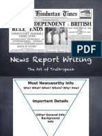 Writing Reports - Press