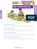 Reglas de Convivencia para Cuarto Grado de Primaria