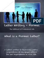 Letter Writing - Formal