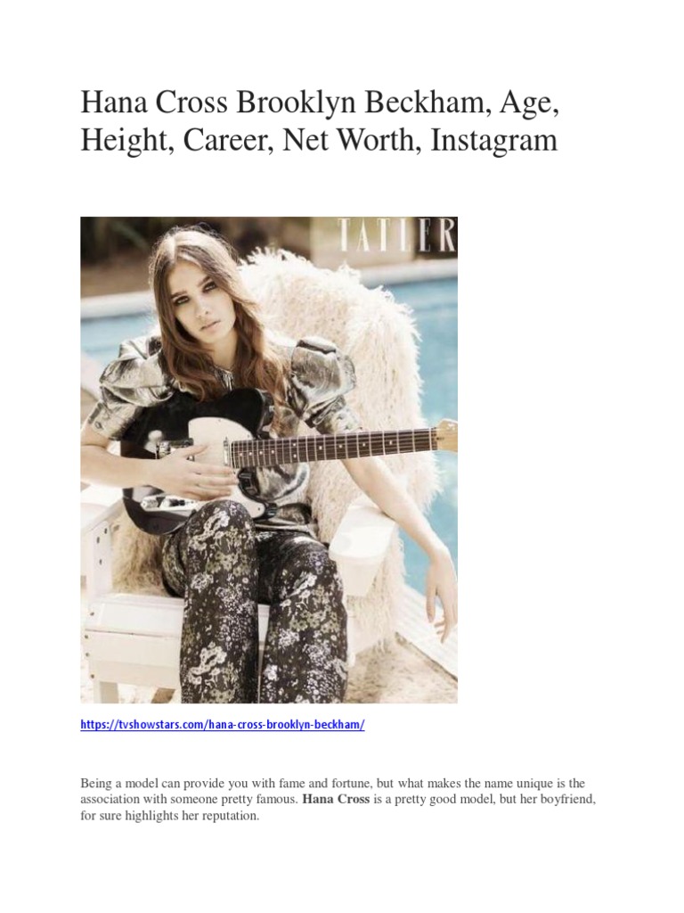 Celebrity Model Hana Cross Insights | PDF, image size:768x1024