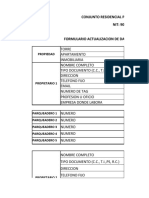 Formato Actualizacion de Datos