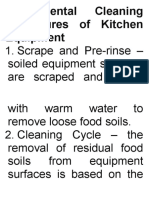 Fundamental Cleaning Procedures of Kitchen Equipment