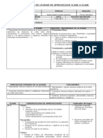 Formato Planificacion de Unidad de Aprendizaje Clase A Clase