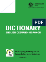 Dictionary (English Cebuano Higaonon)