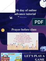 4'th Day of Online Advance Tutorial: With Sir Lawrence