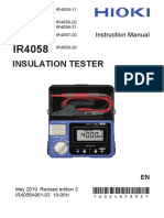 Insulation Tester: Instruction Manual
