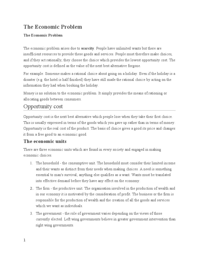 A Level Economics Revision Notes | PDF