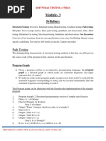 Module-3 Syllabus:: Path Testing