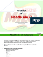 Relaunch Of: Nestle MILO