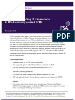 UK FSA Guidance Consultation - Transaction Reporting of Chi-X Centrally Cleared CFDs