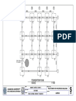 A B C D E: Foundation Plan Scale 1:150