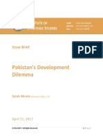 Pakistan's Development Dilemma: Issue Brief