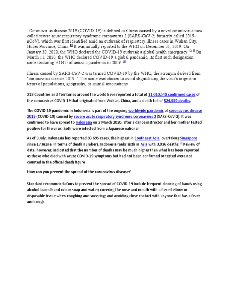 Coronavirus Disease 2019 | PDF | Self-Improvement