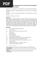 Strength Design Optimization of Structural Steel Members According To Eurocode3