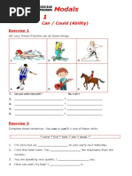Modals 1: Can / Could (Ability)