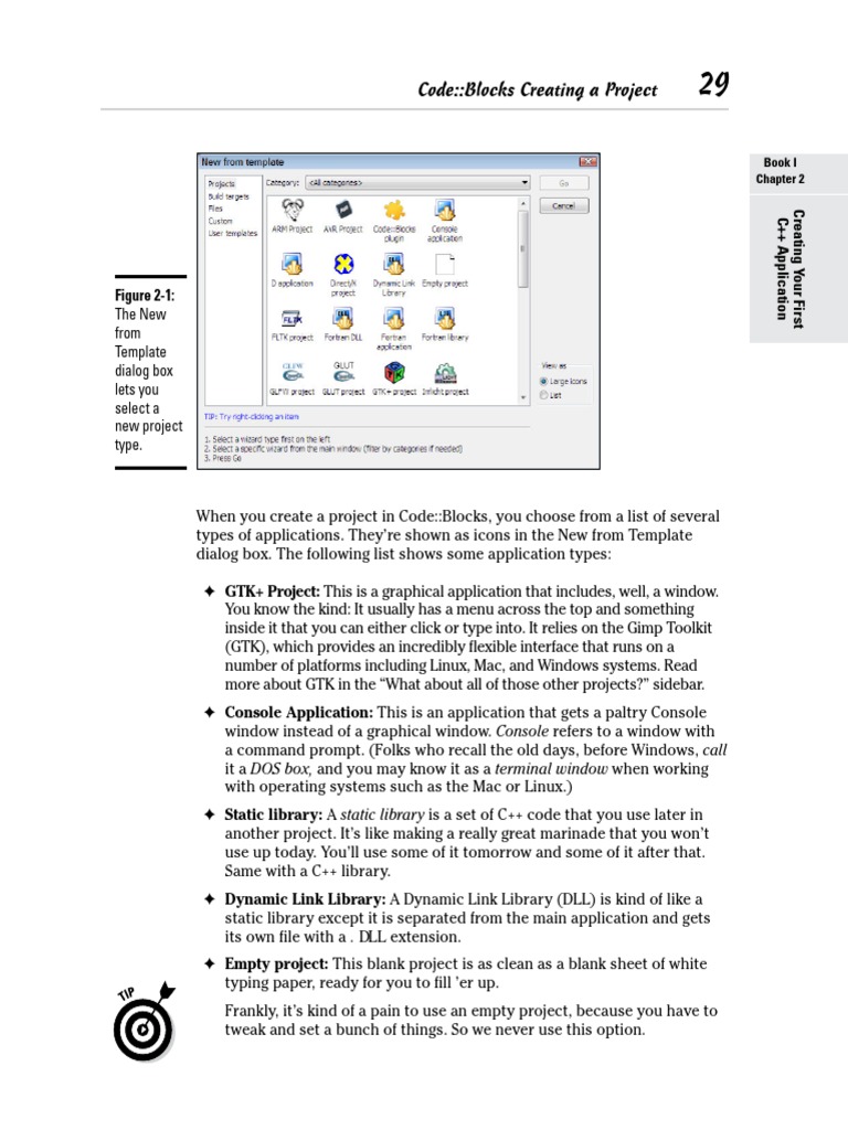 C++ Project Types in Code::Blocks | PDF | Library (Computing) | Command ...