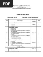 Department of Mechanical Engineering School of Engineering University of Management and Technology