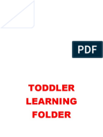 TODDLER LEARNING FOLDER