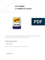 Zinc Chromate Primer Davies Epoxy Primer by Davies: Product Description
