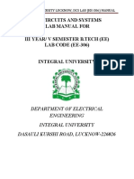 Digital Circuits and Systems Lab Manual For Iii Year/ V Semester B.Tech (Ee) LAB CODE (EE-306)