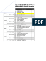 Jadwal Per-Prodi Genap 19-20