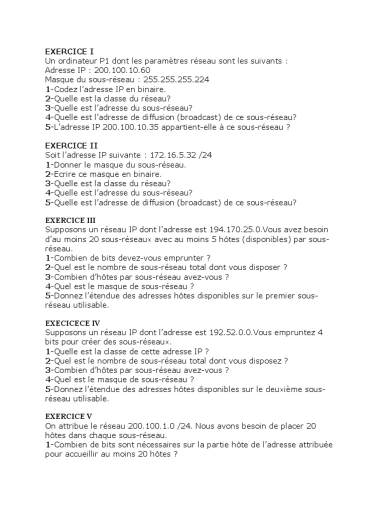 Fiche Td Reseau