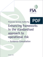 UK FSA Guidance Consultation - Enhancing Frameworks in The Standardized Approach (TSA) To Operational Risk