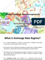 Global Exchange Rate Arrangements