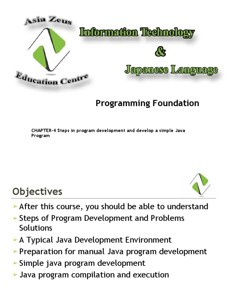 Java Programming Foundation Steps | PDF | Java (Programming Language ...