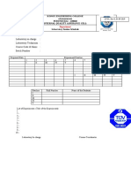 Kongu Engineering College Laboratory Session Schedule