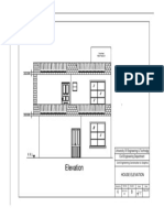 Civil Engineering House Elevation Drawing