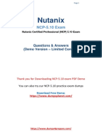 Nutanix: NCP-5.10 Exam