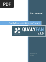 Qualyfan Selection Software: User Manual