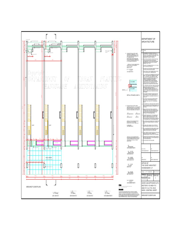 Architectural Control Sheet for Shops | PDF | Basement | Building ...