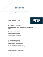 Adrian Paunescu - Cele Mai Frumoase Poezii
