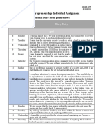 Social Entrepreneurship Individual Assignment: Date / 2020 Day Diary Entry