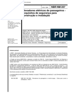 NBR 207 - Elevadores eletricos de passageiros - Requisitos d