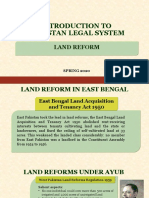 Introduction To Pakistan Legal System: Land Reform