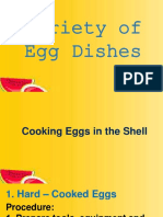 Variety of Egg Cooking Methods