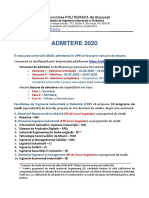 ADMITERE FIIR 2020-Informatii Generale v1
