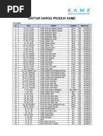 price list 2019