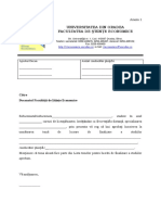 Anexa 1 Cerere Inscriere Licenta Disertatie PDF