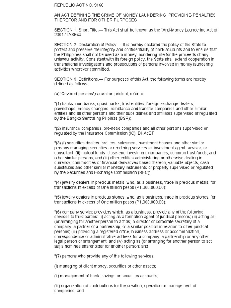 Anti Money Laundering Act Pdf _ Sanctions and Anti-Money Laundering Act ...